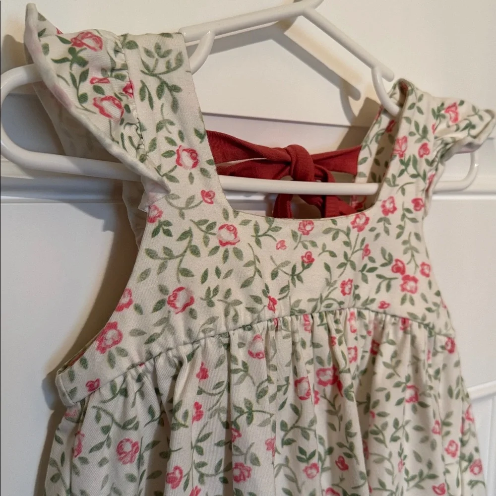 OMI JO Girls 3T Aunt Heart Tunic Red White Green Floral Christmas Vine & Bloomer